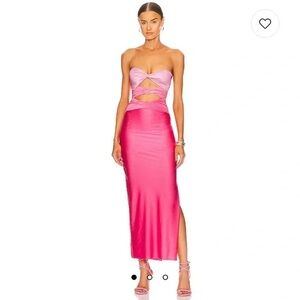 Ola Maxi Dress by BAOBAB Revolve Size Small Maxi Cutout Gown Pink- Barbiecore